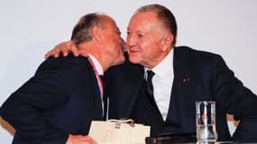 Bernard Lacombe et Jean-Michel Aulas en décembre 2019