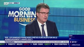 Quasiment 700.000 PGE, "pour un montant de 120 milliards d'euros" ont été distribués, annonce le président de la de la Fédération bancaire Française Philippe Brassac