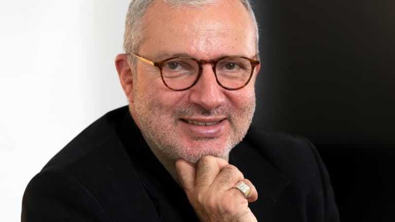 Denis Thuriot, maire de Nevers et tête de liste aux régionales pour LREM en Bourgogne-Franche-Comté, lors d'un entretien à Nevers, le 28 avril 2021 (photo d'illustration)