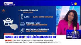 Panier des BFM: très légère baisse des prix en Ile-de-France