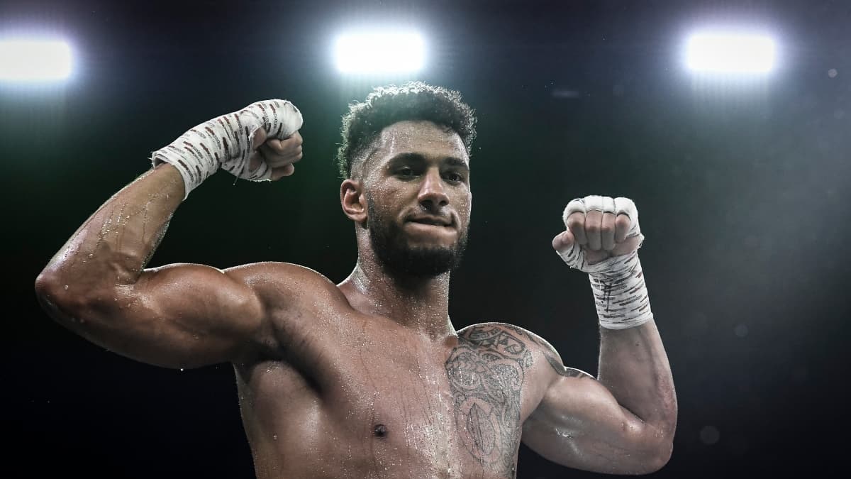 Tony Yoka après sa victoire sur David Allen en juin 2018