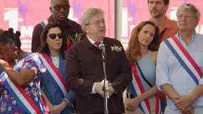 Jean-Luc Mélenchon à Paris le 1er-mai 2025