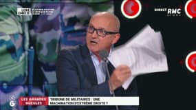 "Cette tribune de militaires est une vraie saloperie!": le coup de gueule de Jérôme Marty en direct sur RMC