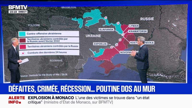 Guerre en Ukraine: défaites, Crimée, récession... Vladimir Poutine dos au mur