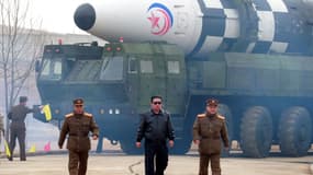 Photo extraite de la vidéo de propagande nord-coréenne diffusée le 25 mars 2022.