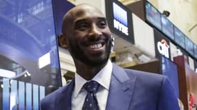 Kobe Bryant lors d'une visite à la bourse de New York en août 2016