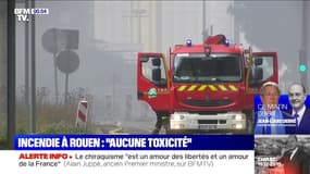 Rouen: après l'incendie, le préfet estime que la fumée n'a pas de toxicité particulière