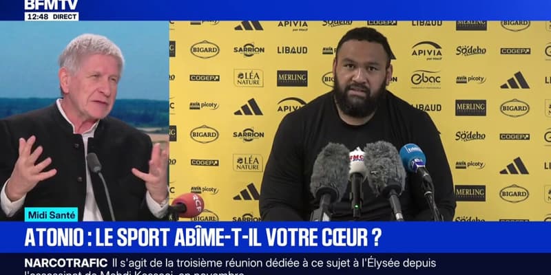 MIDI SANTÉ - Retraite brutale du rugbyman Uini Atonio à cause de problèmes cardiaques: le sport à haut niveau abîme-t-il votre cœur? 