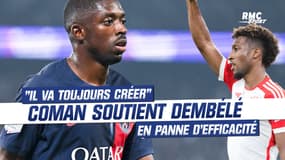 "On sait qu'il va toujours créer quelque chose", Coman soutient Dembélé en panne d'efficacité 