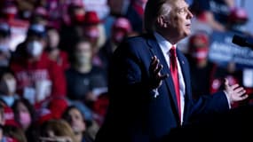 Donald Trump lors d'un meeting électoral à Newport News (Virginie) le 25 septembre 2020