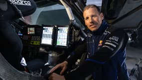 Le pilote français Mathieu Baumel lors du Dakar le 10 janvier 2024