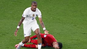 Presnel Kimpembe face au Portugal lors de l'Euro, le 23 juin 2021.