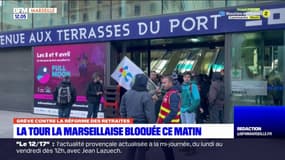 Grève du 6 avril: la tour la Marseillaise bloquée ce matin