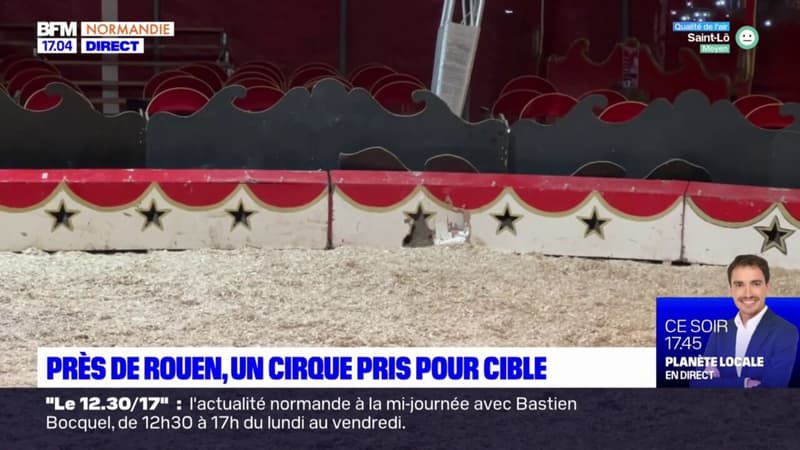 Seine-Maritime: un cirque, installé sur la commune de Mont-Saint-Aignan, victime de dégradations