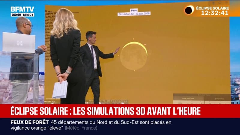 Les images de l'éclipse solaire avant l'heure grâce à des simulations 3D