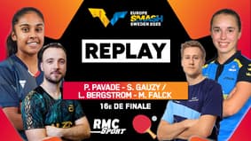 Replay : Le double mixte Pavade-Gauzy pour une place en 8e face à Bergstrom-Falck (WTT Europe Smash)