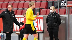 Haaland s'excuse après avoir jeté son maillot à un adversaire : "J'étais hors de contrôle"