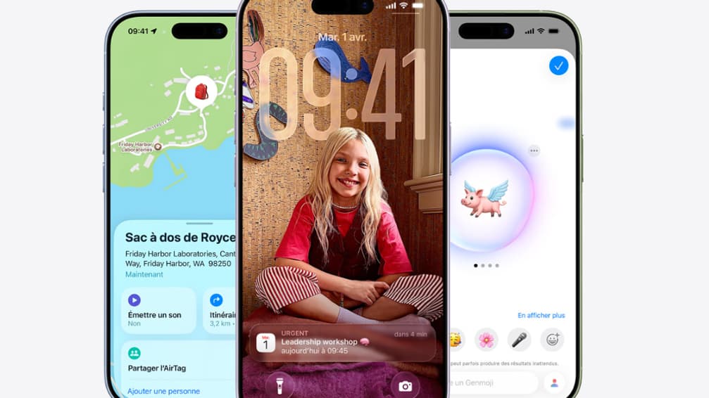 L'iPhone 17 dispose d'un écran plus grand, de 6,3 pouces. L'iPhone 17 dispose d'un écran plus grand, de 6,3 pouces.