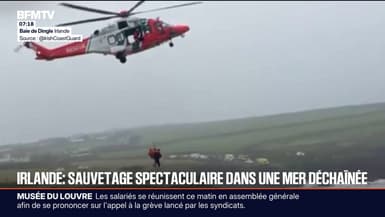 Irlande: un bateau de pêche s'échoue, l'équipage sauvé par hélicoptère