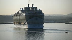 Le navire de croisière "Wonder of the sea", le 16 août 2022 à Marseille.