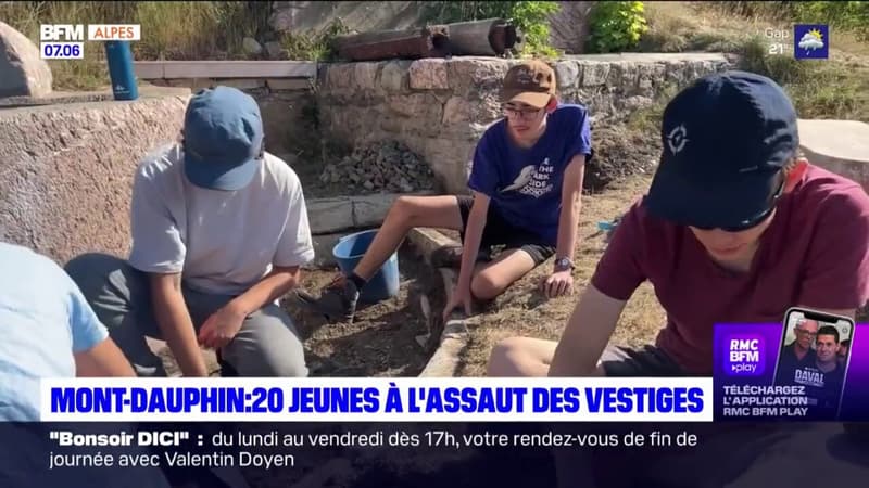 Mont-Dauphin: 20 jeunes bénévoles mettent au jour des vestiges