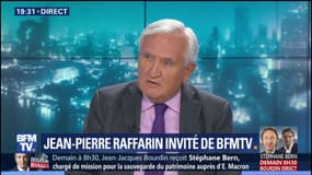 "Je pense que c'est un acte de vérité (...) mais nous étions en guerre", réagit J-P. Raffarin après le discours du président sur M. Audin