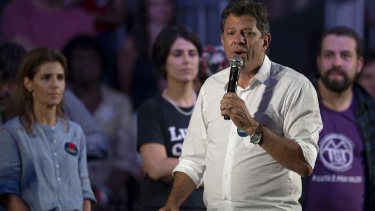 Le candidat de gauche, Fernando Haddad.