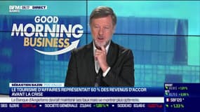 Sébastien Bazin (PDG d'Accor): "Je pense que nous aurons retrouvé les volumes de 2019 entre le dernier trimestre 2022 et le premier semestre 2023 [...] Ça aura duré presque 3 ans cette affaire..."