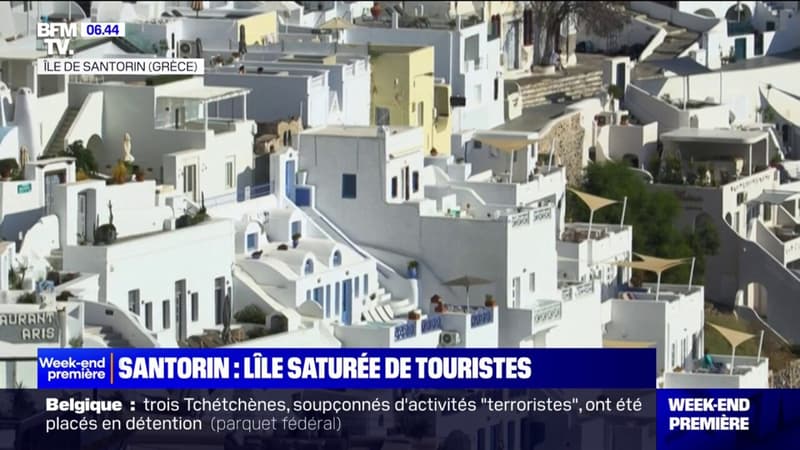 L'île de Santorin, en Grèce, victime du surtourisme