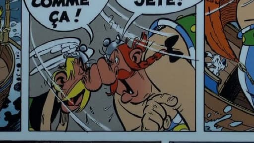 Une planche d'Astérix et Obélix