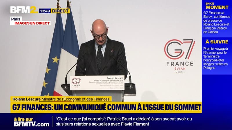 G7 Finances: "La loi du plus fort ne fonctionne pas", soutient le ministre de l'Économie Roland Lescure