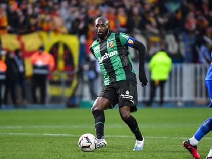 Seko Fofana lors de Troyes-Lens, 28 janvier 2023