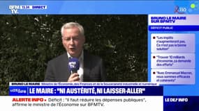 "Gardons notre sang froid": sur le déficit public, Bruno Le Maire cible les oppositions et évoque "un petit problème de parcours"