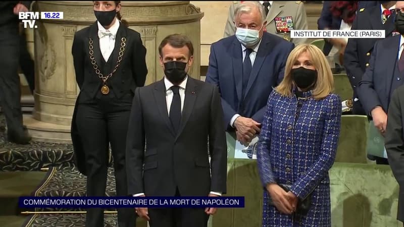 Hommage à Napoléon 1er: Emmanuel Macron arrive à l'Institut de France