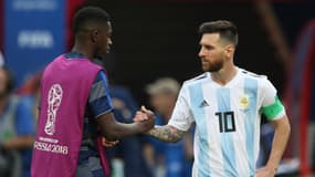Ousmane Dembélé et Lionel Messi en 2018