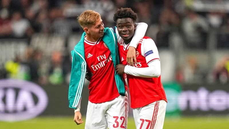 Bukayo Saka et Emile Smith-Rowe