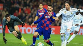 Lionel Messi face à Sergio Ramos