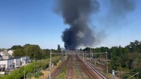 Incendie proximité Déchèterie Nantes - Témoins BFMTV