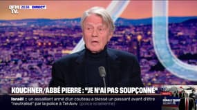 "On ne peut pas changer d'avis sur une amitié sous prétexte que l'homme est mauvais": Bernard Kouchner réagit aux nouvelles accusations d'agressions sexuelles contre l'Abbé Pierre