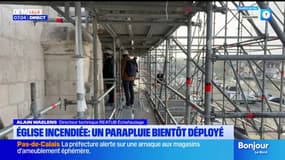 Incendie de l'église à Saint-Omer: la reconstruction se prépare