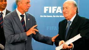 Johan Cruyff et Sepp Blatter