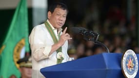 Le président philippin Rodrigo Duterte, le 4 avril 2017 à Manille