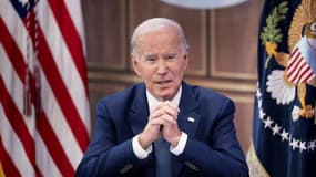 Le président américain Joe Biden prononce un discours virtuel à la Maison Blanche, Washington, le 11 octobre 2022.

