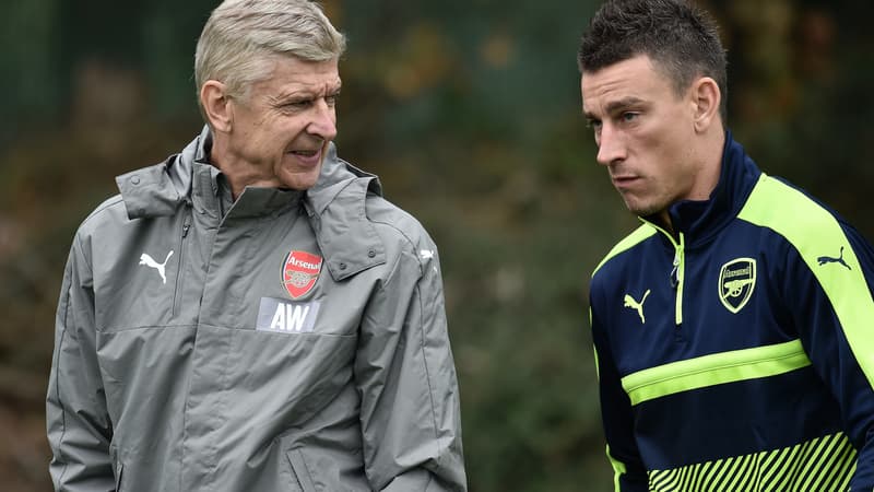 Arsène Wenger et Laurent Koscielny