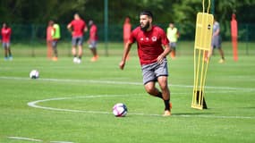 Farès Bahlouli à l'entraînement avec Lille en 2018