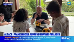 Bas-Rhin: Frank Lebœuf se rend auprès d'enfants malades