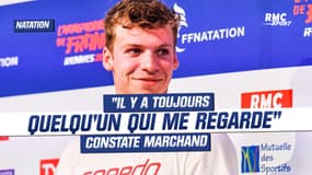 Championnats de France de natation : "Il y a toujours quelqu'un qui me regarde" constate Marchand