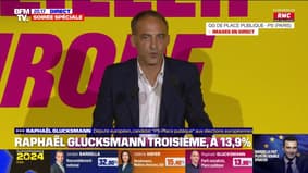 "Nous leur tiendrons tête": Raphaël Glucksmann "n'a pas l'âme à la fête" après le score du RN aux européennes