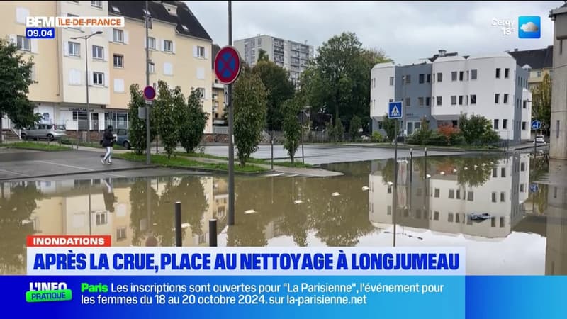 Inondations en Essonne: après la crue, place au nettoyage à Longjumeau