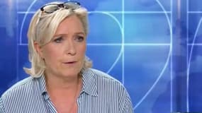 Marine Le Pen à l'antenne de BFMTV et RMC.